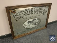 An advertising mirror, Southern Comfort,