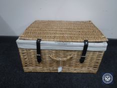 A Harvey Nichols wicker picnic hamper