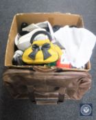 A box of lady's shoes,