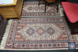 Two Persian design rugs