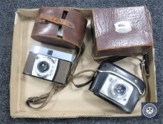 Four vintage cameras