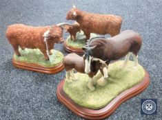 Three Border Fine Arts figures;