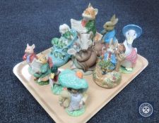 A tray of Border Fine Arts figure of a mallard,