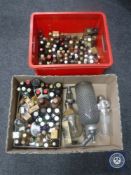 A large quantity of alcohol miniatures, bar optics,