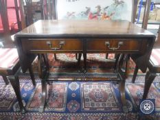 A Regency style mahogany sofa table