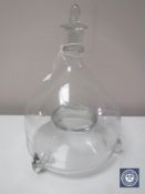 A Victorian glass fly catcher