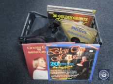 A crate containing a quantity of LP's and 78's,