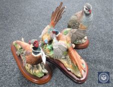 Three Border Fine Arts figures; Partridge,