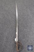 A Victorian infantry officer's sword CONDITION REPORT: Blade pitted.