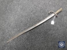 A late 19th century French Chassepot bayonet