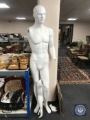 A shop mannequin (male)