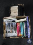 Two boxes of books including two volumes the Practical Standard Dictionary,