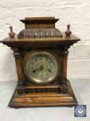 A mahogany cased Hack 14 day bracket clock with brass dial