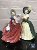 A Royal Doulton figure - Autumn Breezes,