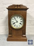 A mahogany cased Junghans bracket clock with pendulum