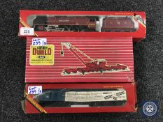 A Hornby Railways model locomotive and tender (L.M.S.