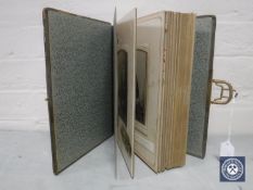 A Victorian Carte De Viste photographic album with photographs