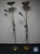 Two contemporary uplighters