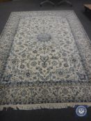 A very fine Persian Nain carpet, Central Iran,