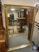A Victorian style gilt overmantel mirror,