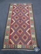 A Maimana kilim rug,
