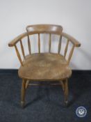 An elm captain's armchair