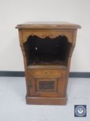 A Victorian mahogany pot cupboard