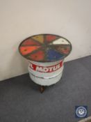 An oil drum occasional table / fire pit