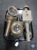 Three vintage lanterns