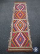A Suzni kilim runner,