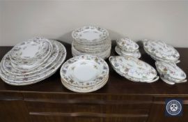 A Royal Worcester Pekin pattern dinner set,