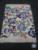 A Kashmir chain stitch rug,