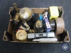 A box of fourteen 20th century novelty radios - Elvis Presley, Mickey Mouse,