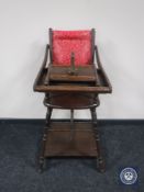 An Edwardian child's high chair