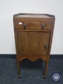 A 19th century mahogany pot cupboard