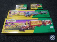 Four boxed Corgi Classics The Showman's Range die cast vehicles