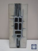 A mid 20th century studio pottery vase