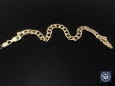 A 9ct gold bracelet CONDITION REPORT: 6.