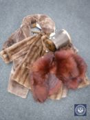 Two mink fur coats,
