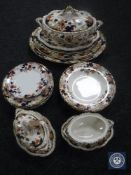 A Victorian twenty-three piece Lossol ware Tokio dinner service