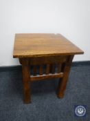 A contemporary lamp table