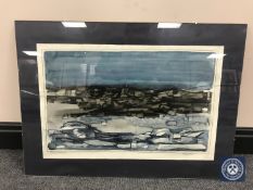 Donald James White : Rubha and Na Mhacair, watercolour, 57 cm x 38 cm.