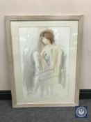 Donald James White : Karen, watercolour, 45 cm x 66 cm, framed.