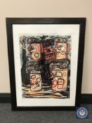 Donald James White : Drunk in daylight, colour print, signed in pencil, 46 cm x 60 cm, framed.