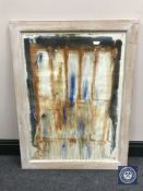 Donald James White : Minewater, watercolour, 52 cm x 70 cm, framed.