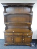 An oak Stag kitchen dresser