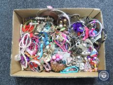 A box of costume jewellery