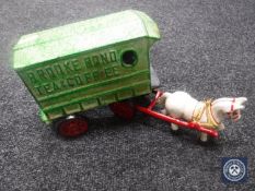 A metal Brook Bond Tea wagon