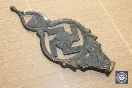 A reproduction WWI Kyffhaeuser memorial German Veterans Association Flag pole tote