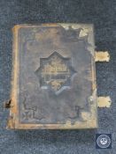 A 19th century leather bound family bible